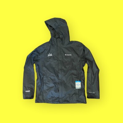 P!NK Pink Alecia Moore Large Columbia Men's Waterproof Rain Jacket Black NEW