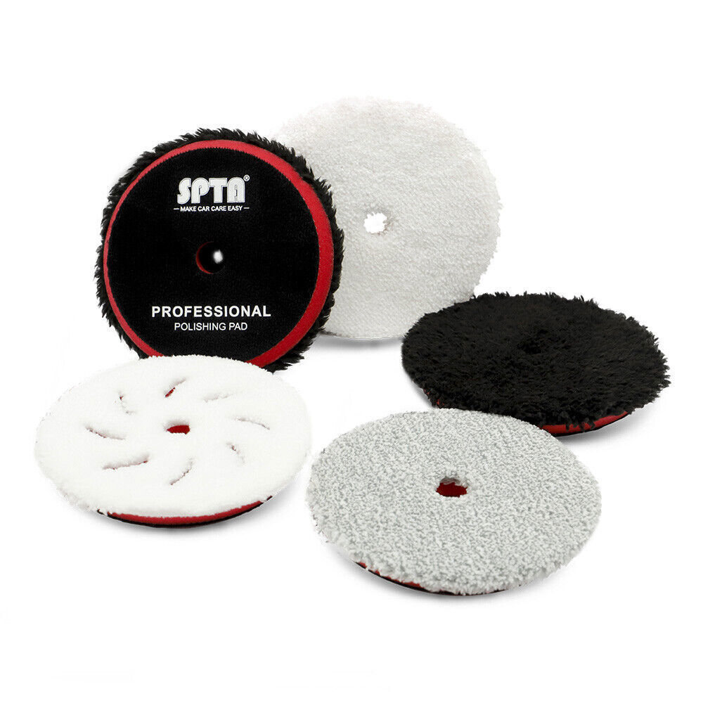 SPTA 75/125/150 mm Mkrofaser Polerpad Set Polerschwamm für