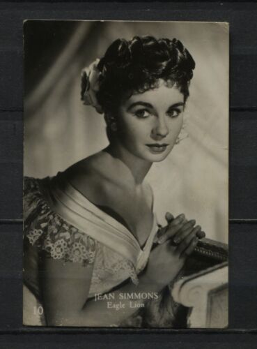 Carte à collectionner photo vintage étoile de film Jean Simmons n° 10 - Photo 1 sur 2