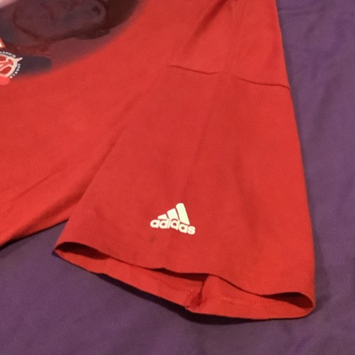 Vintage Adidas Troy Glaus Anaheim Angels Red T-Shirt - Men’s Size 2XL NWT DS - Picture 4 of 7