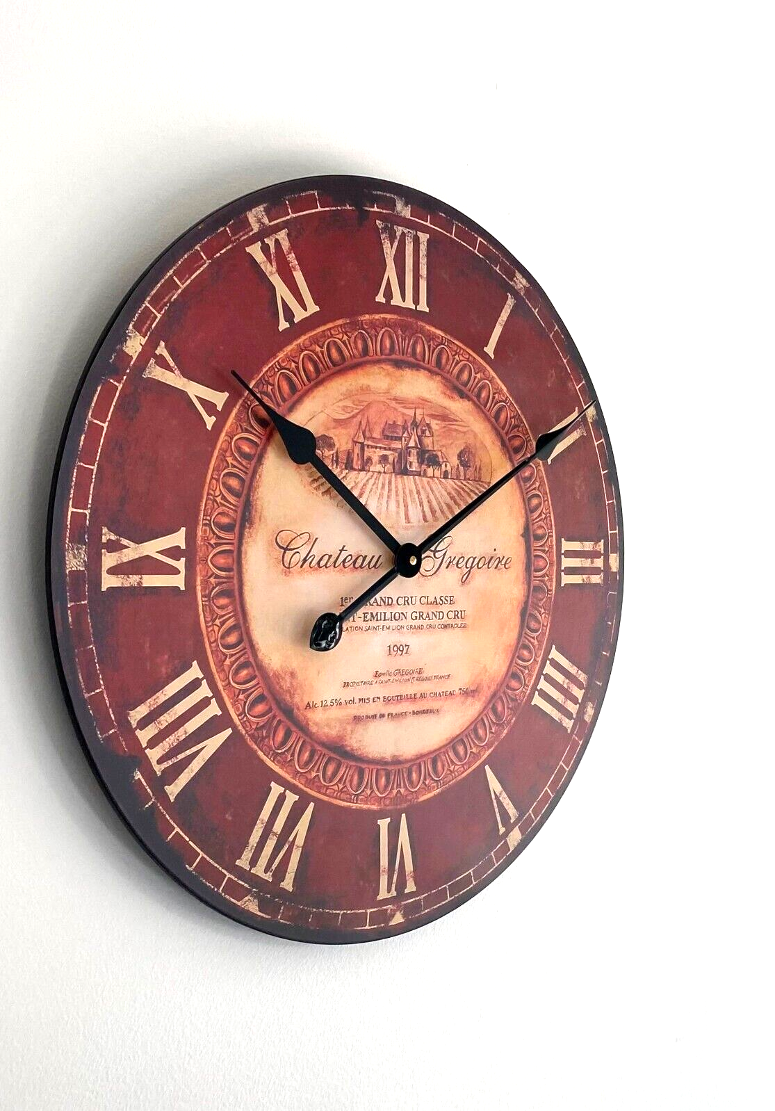 TechnoLine WT-1511 "Chateau Gregoire" - Orologio Parete al Quarzo. MDF ø 50 cm.