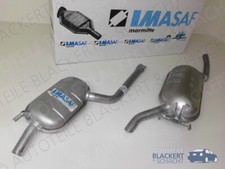 IMASAF Auspuffset Mitteltopf+Endtopf für Mercedes Stufenheck W124 E200+230 84-93