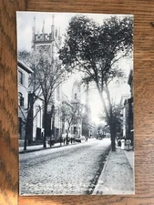 View of Third Street St Pauls Church City Hall & Baptist Church Troy New York