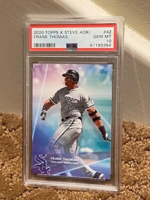 Appleusakoです。 2020 Topps X Steve Aoki Frank Thomas PSA 10 #42 White Sox Card LOW