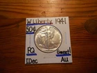1941 Walking Liberty Silver Half Dollar AU SWEET!!!! PQ!!!! WOW!!!