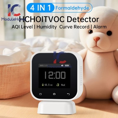 FNIRSI SFD-02 Air Quality Monitor Formaldehyde Detector HCHO TVOC Tempe Tester