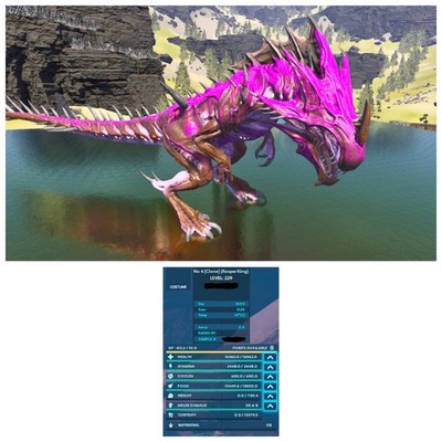 ARK ASCENDED PVE Reaper King Clone 331 melee dmg, Xbox, PS, PC (no4)