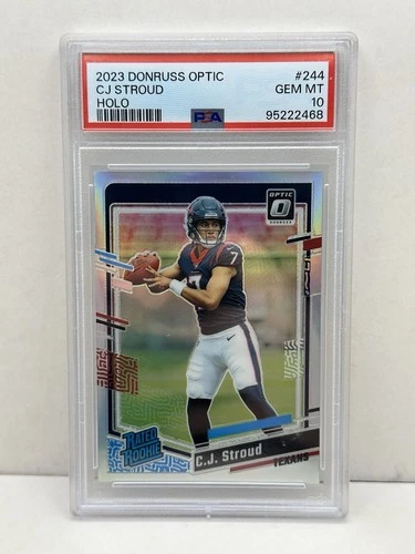 2023 Panini Donruss Optic CJ Stroud Rated Rookie Holo Silver PSA 10 #244