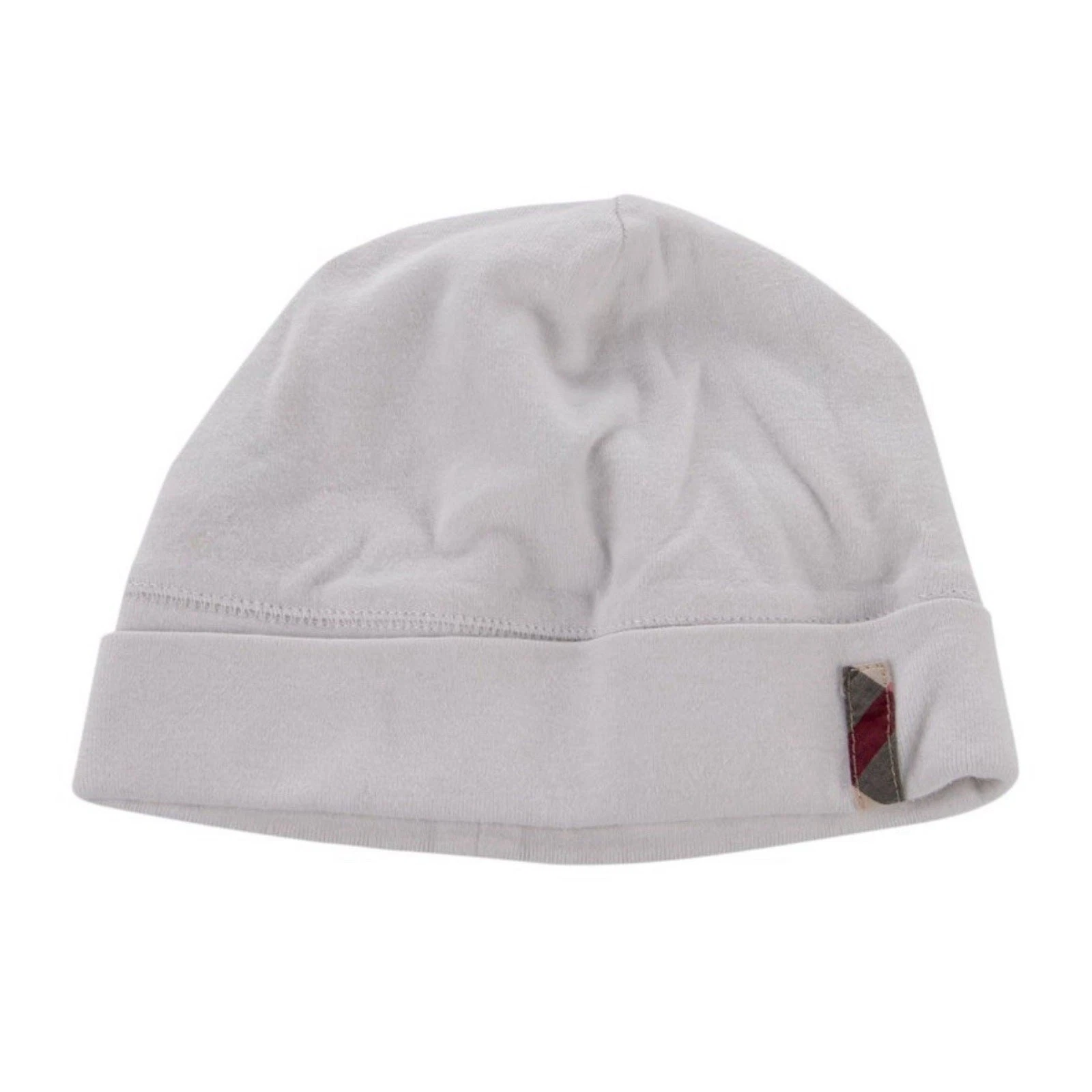 Burberry White Nova Check Hat Cap Beanie Baby Infant EUC