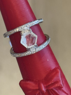 #ad Bomb Party BP quot;Entirely Yours” OG Ring Color Changing On Rhodium Size 9 RG16420 $21.00