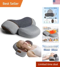 Elegant Memory Foam Neck Massager Pillow with Adjustable Heat & Massage Modes