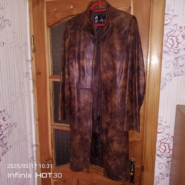 Women & Other Stories Trench Coat Beige Leather L