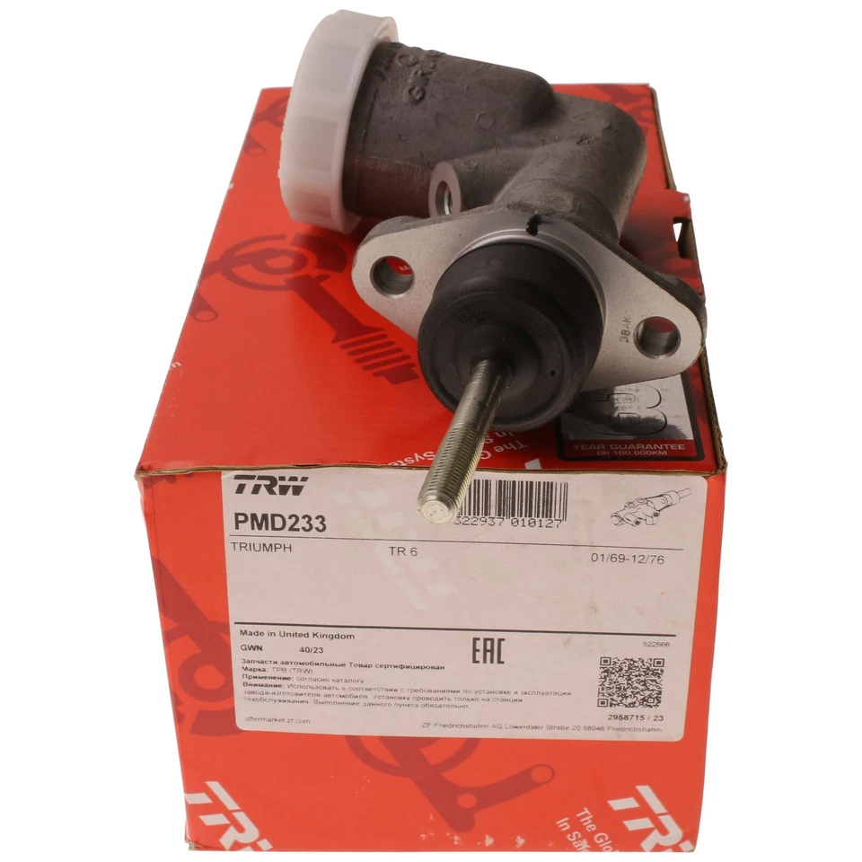 Brake Master Cylinder for Volvo 1800 1964 - 1969 TRW PMD233 Foto 4 de 4