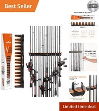 Durable V15 Vertical Fishing Rod Rack - Holds 15 Rods, Heat  Rust Resistant