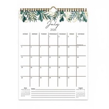 Wall Calendar 2026-2027, Jul 2026-Dec 2027, Monthly planner,13"x10"