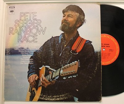 Pete Seeger Lp Rainbow Race On Columbia - Vg+ To Vg++/ Vg++
