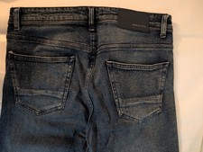 Black jeans denim mens 34x30 dark wash