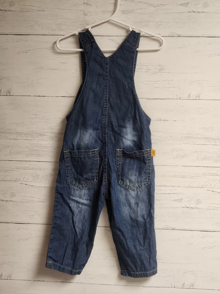 Mono bebé Steiff vintage RARO | Denim alemán ligero con etiqueta de peluche icónica Foto 3 de 4