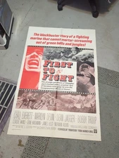 Vintage folded Movie Poster First To Flight