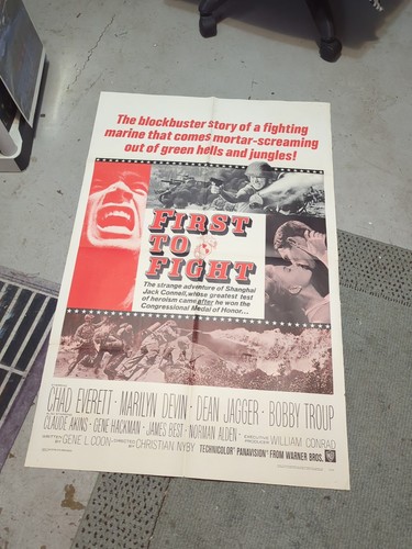 Vintage folded Movie Poster First To Flight
