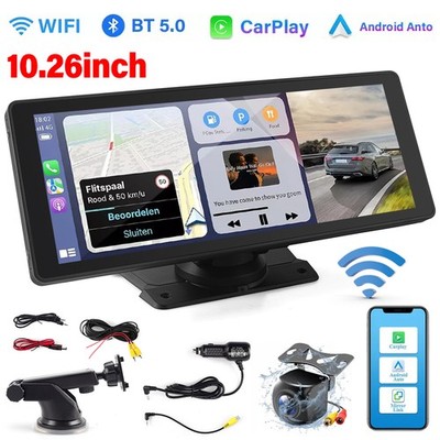 10.26'' Zoll Tragbarer Apple CarPlay und Android Auto Wireless Display Autoradio