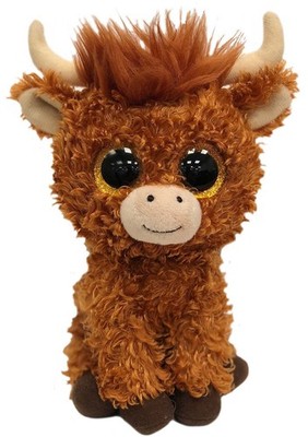OFFIZIELLES TY BEANIE BOO BABYS ANGUS HIGHLAND KUH REG 6''/15CM STOFFTIER 36659