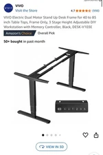 VIVO ELECTRIC DUAL MOTOR DESK FRAME ONLY DESK-V103E/EW