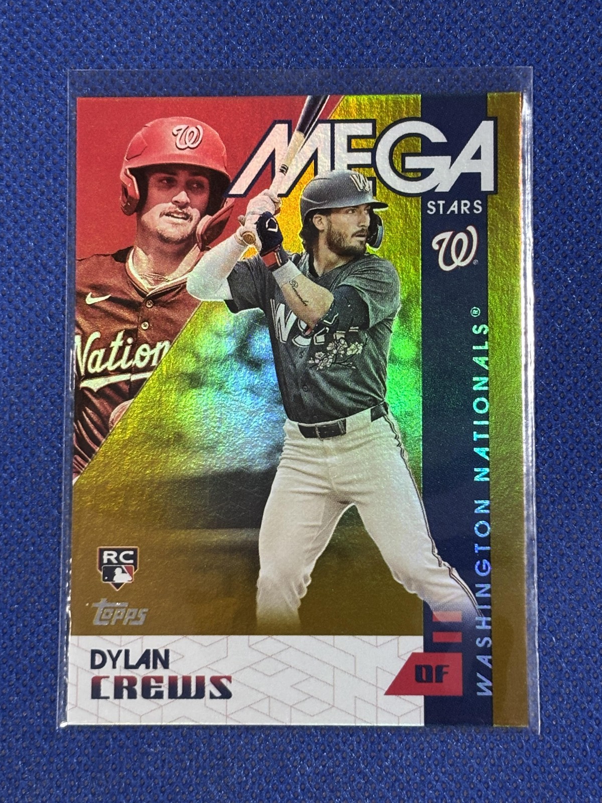 2025 Topps #MEGA-20 Dylan Crews Topps Mega Stars Gold #/50
