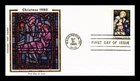 DR JIM STAMPS US COVER CHRISTMAS MADONNA AND CHILD FDC COLORANO SILK CACHET