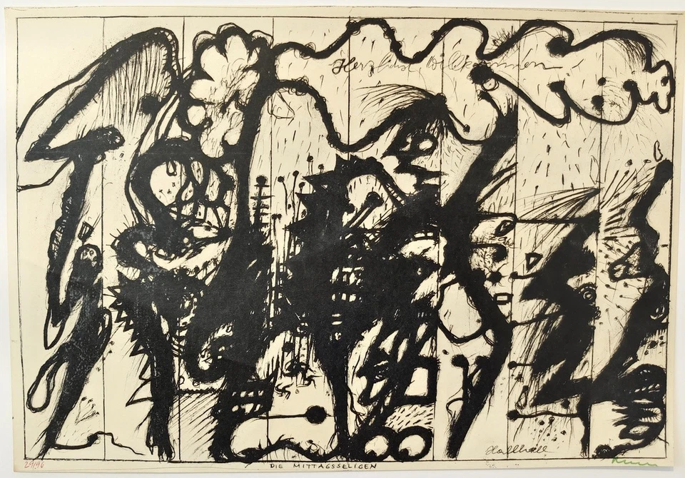 Arnulf Rainer "Die Mittagsseligen (Wahnhall XX) (1967)" - Bild 1 von 1