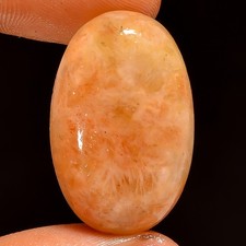 100 Natural Sunstone Oval Shape Cabochon Gemstone 29.5 Ct. 27X18X7 mm UG-6313