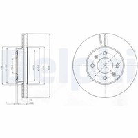 2X Delphi Bremsscheibe BG4096 FüR Hyundai KIA