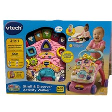 VTech Stroll Discover Activity Walker Pink Baby Toddler OPEN BOX