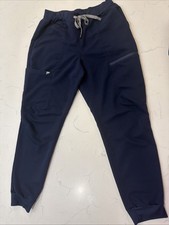 Fabletics Pants Med Short Navy On Call Scrub Jogger Drawstring Pockets Stretch
