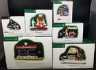 Department 56 Lot of 6, A Coke for You and Me, Luigis Gelato Treats Ferrara Cart