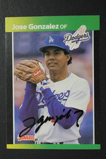 Jose Gonzalez LA Dodgers Autographed 1989 Donruss #260 Auto Signed Card
