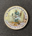 Colorized Kennedy Half Dollar D-Day U.S. Troops Enter Brest Free Shipping