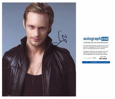 Alexander Skarsgard ''True Blood'' AUTOGRAMM Eric Northman signed 10x8 Foto ACOA