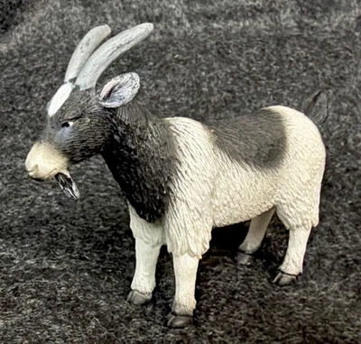 Mojo Billy Goat Figur schwarz/weiß realistische Wildtiere Bauernhof Tier Figur 4" 2010 - Bild 1 von 4