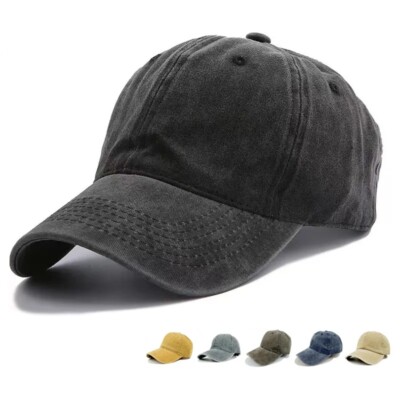 JEANS CAP WASHED BASEBALL CAP SCHIRMMÜTZE HERREN KAPPE MEN`DENIM BASEBALL CAP