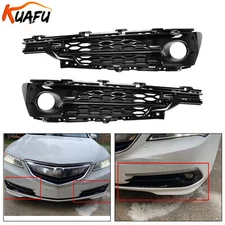 Front Bumper Fog Light Bezel Trim DRL Cover Left Right For 2015-2017 Acura TLX