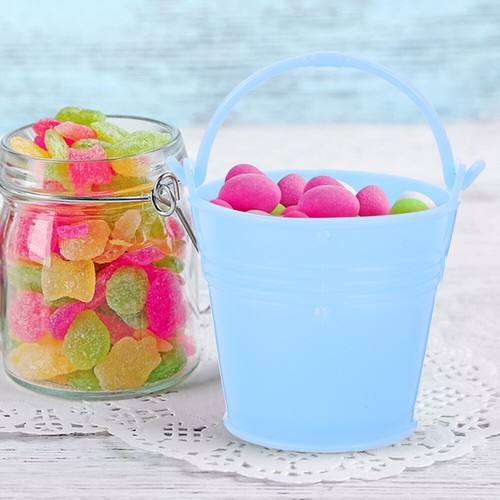 12 Pcs Snack Barrel Candy Box Child Buckets Plastic With Handles - Picture 11 of 12