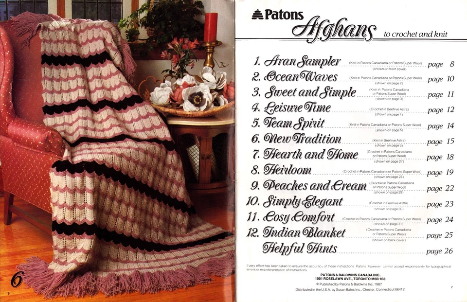 Libro de afganos a ganchillo y tejido Foto 3 de 4