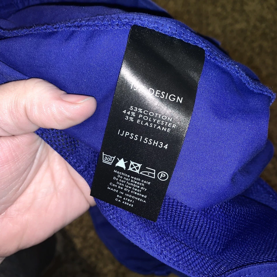 Pantalones cortos de golf IJP Design para hombre talla 32 azules elásticos Foto 4 de 4