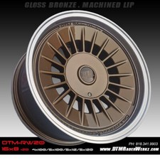 16x8 20 Bronze 4x100 5x100 Rw20 Wheels Rims Vw Jetta Golf Gti
