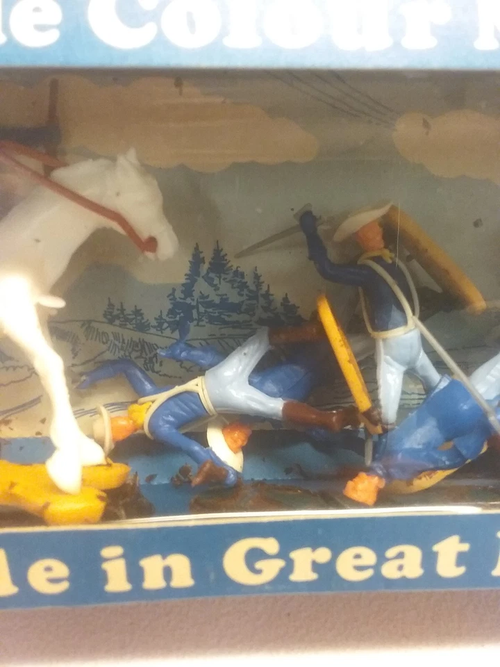 DE COLECCIÓN JUGUETES CHERILEA DESMONTABLES COLOR MOLDEADO UNIÓN CABALLERÍA SOLDADOS GRAN BRETAÑA Foto 4 de 4