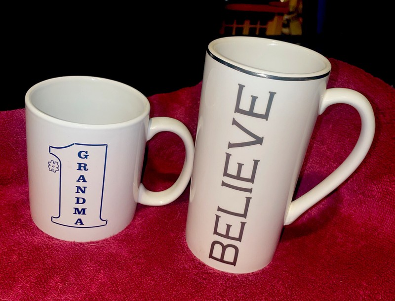 Mix Lot Of 2 Beautiful ST NICHOLAS SQUARE MUG & 1# GRAND MA