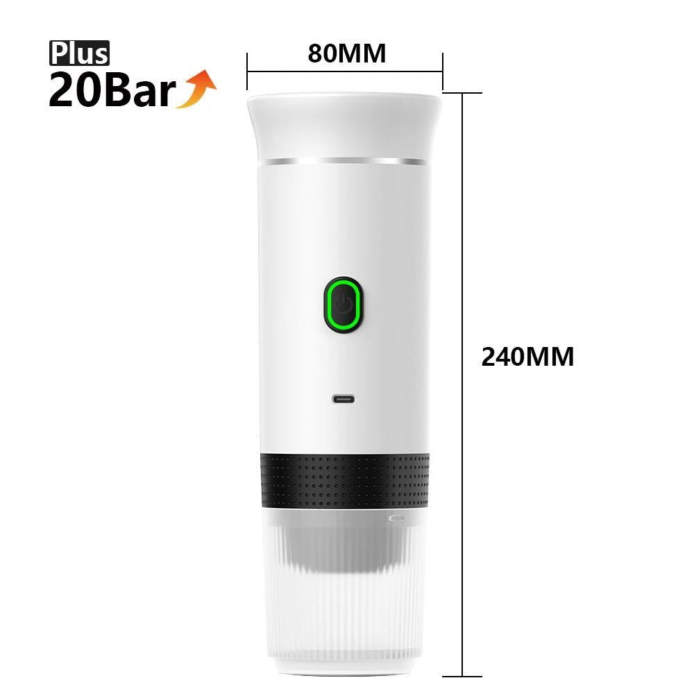 Portable 3-in-1 Espresso Coffee Maker – Wireless For Car Home & Camping NEW
