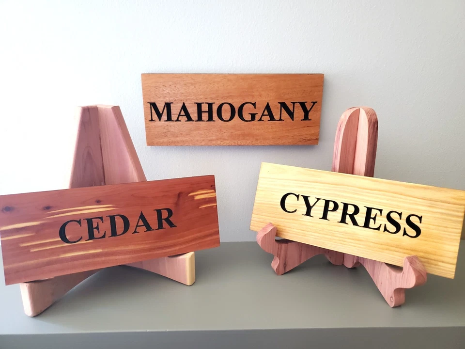 Custom Modern House Street Number Plaque Outdoor Wood Sign Wooden Carved MCM - Image 2 of 4