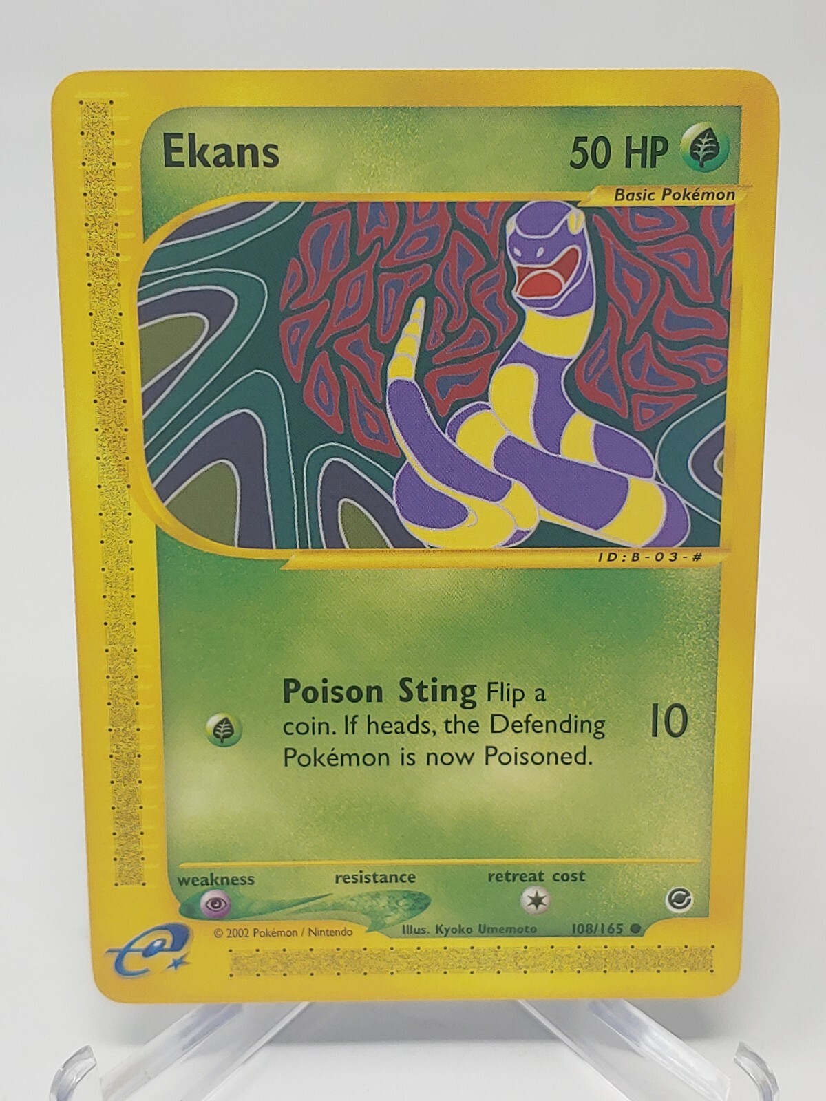 Pokemon Ekans 108/165 Expedition NM